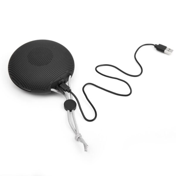 Parlante Atom con logo para merchandising y Regalos Empresariales