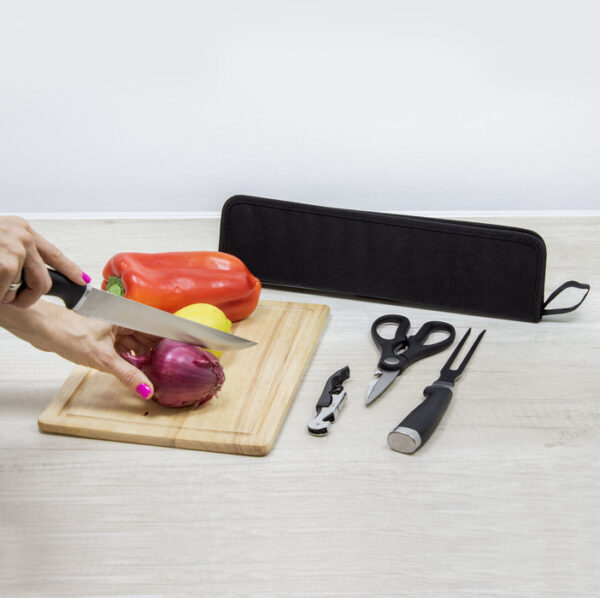 Set de asado Hunan con logo para Merchandising y Regalos Empresariales