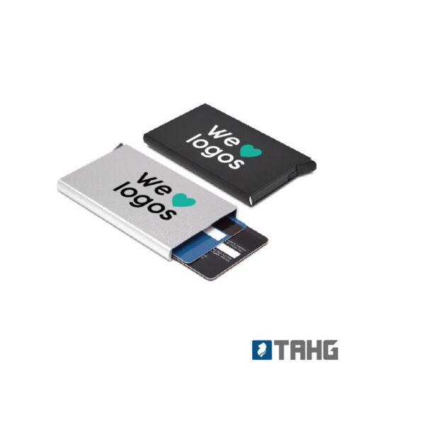 Porta Tarjeta con logo para merchandising y regalos empresarios