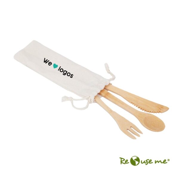 Set Cuterly Bamboo con logo para Merchandising y Regalos Empresariales