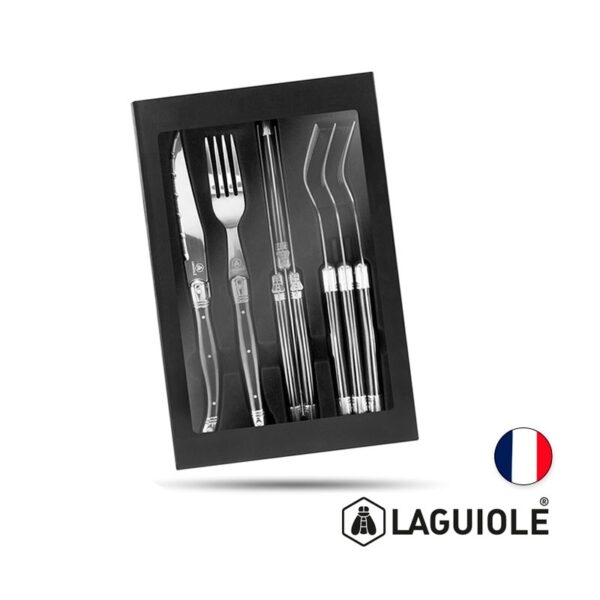 Set de 8 Cubiertos Laguiole con logo para Merchandising y Regalos Empresariales