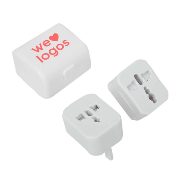 World Travel Adaptor con logo para Merchandising y Regalos Empresariales