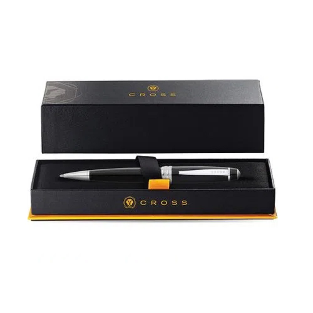 8QAT4527 Boligrafo Cross Bailey Black Lacquer2 Bolígrafo cross bailey black lacquer con logo para Merchandising y Regalos Empresariales
