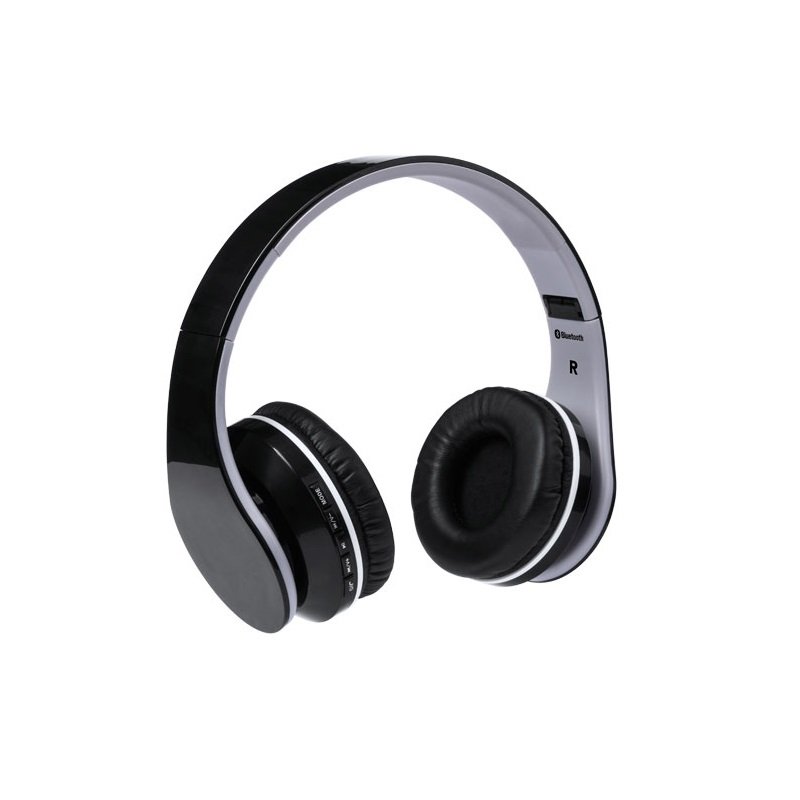 Auriculares Darsy negro Auriculares Darsy con logo para Merchandising y Regalos Empresariales