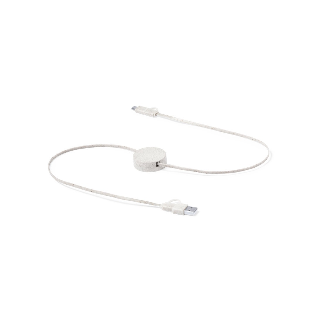 Cable Cargador Yarely extendido2 Cable Cargador Yarely con logo para Merchandising y Regalos Empresariales