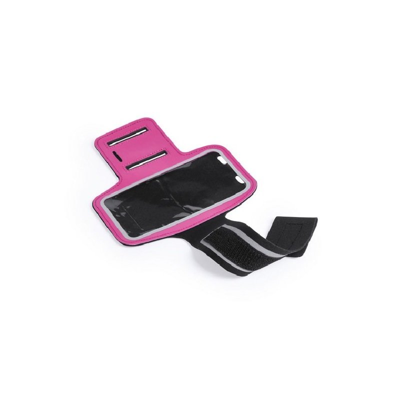 Brazalete Kelan fucsia Brazalete Kelan con logo para Merchandising y Regalos Empresariales