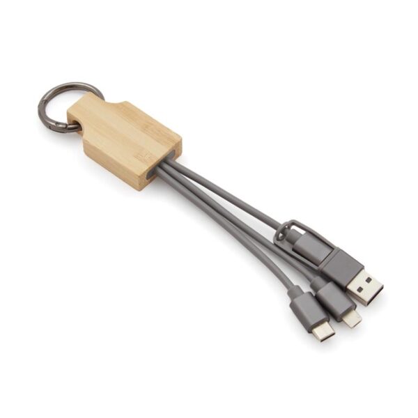 Cable 3 en 1 Ryze con logo para Merchandising y Regalos Empresariales